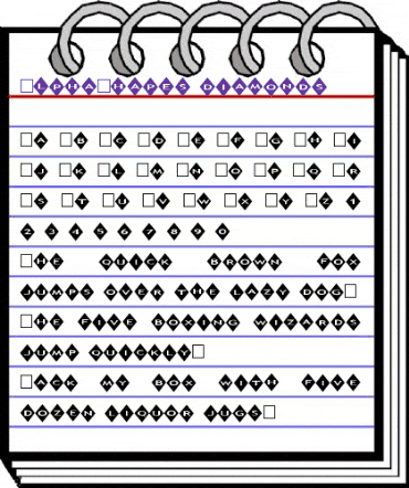 AlphaShapes diamonds Normal animated font preview