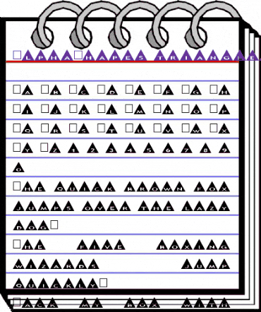 AlphaShapes triangles Normal animated font preview
