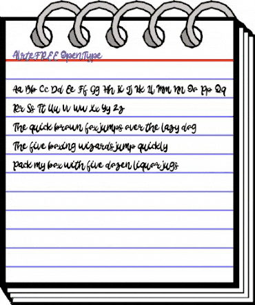 Alrte FREE Regular animated font preview