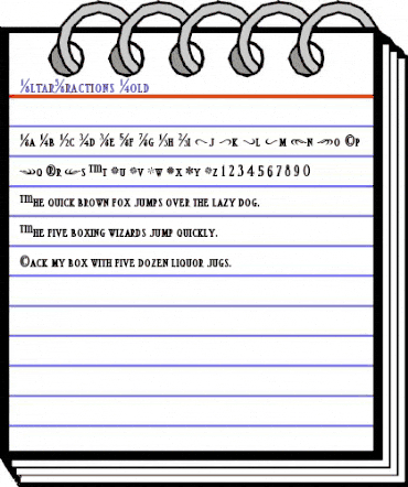 AltarFractions Bold Regular animated font preview AltarFractions Bold Regular animated font preview