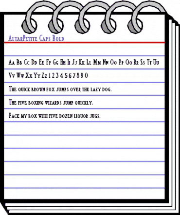 AltarPetite Caps Bold Regular animated font preview AltarPetite Caps Bold Regular animated font preview