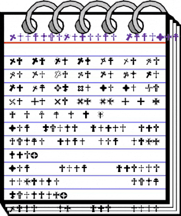 Altemus Crosses animated font preview