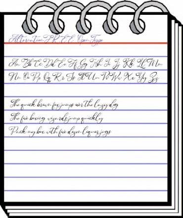 Alternation FREE Regular animated font preview