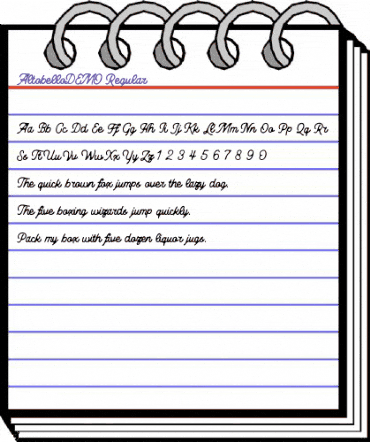 Altobello DEMO Regular animated font preview