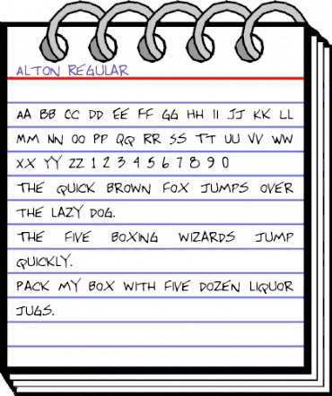 Alton Regular animated font preview