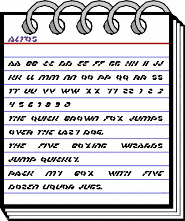 Altos Regular animated font preview