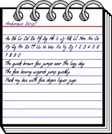 Ambarawa Script animated font preview Ambarawa Script animated font preview