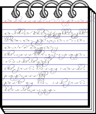 Ambassador Script Ends III Regular animated font preview