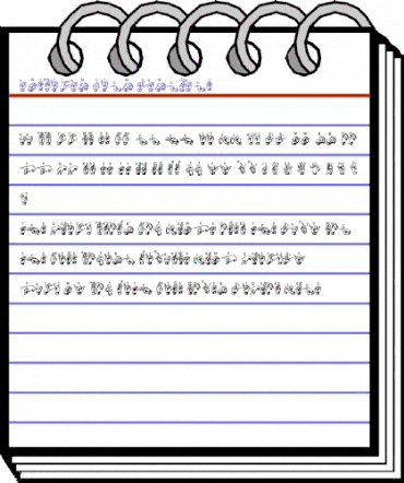 American Sign Language Regular animated font preview