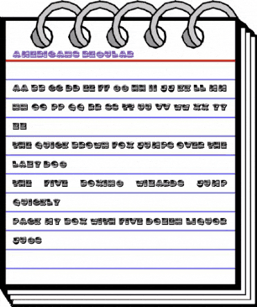 Americans Regular animated font preview