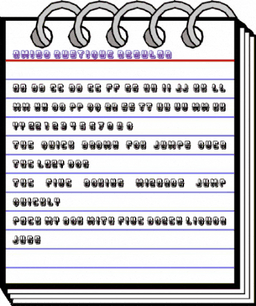 Amigo Rustique Regular animated font preview