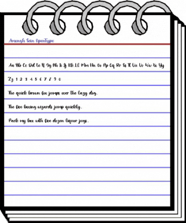 Amongh Sein Regular animated font preview