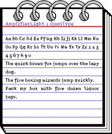 Amplifier Light animated font preview Amplifier Light animated font preview