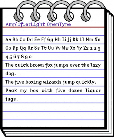 Amplifier Regular animated font preview