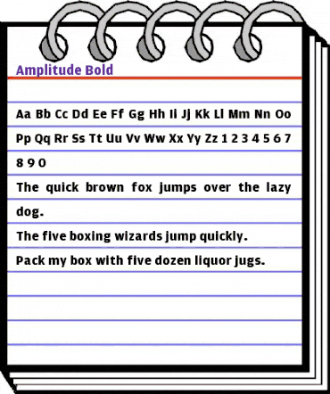 Amplitude-Bold Regular animated font preview