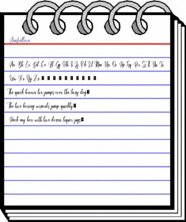 Amstallova Normal animated font preview