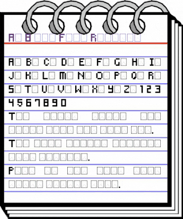 An 8-bit Font Regular animated font preview