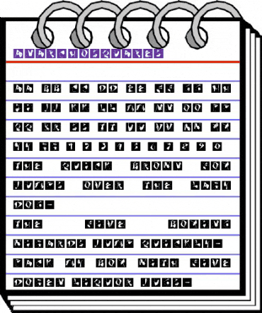 AnarchoSquares Regular animated font preview