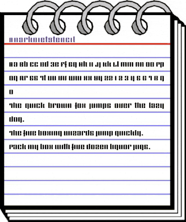 Anark Diet Stencil Regular animated font preview