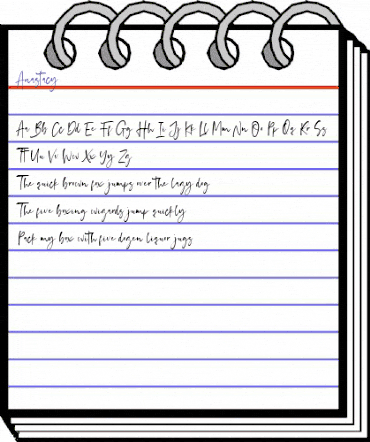 Anastacy Regular animated font preview