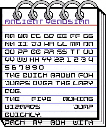 Ancient Venusian Regular animated font preview