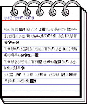 AncientBats Regular animated font preview