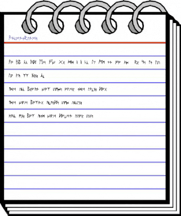 AncientRunes Medium animated font preview