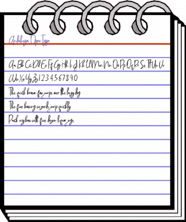 Andalusya Regular animated font preview