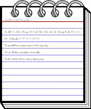 Andella Regular animated font preview