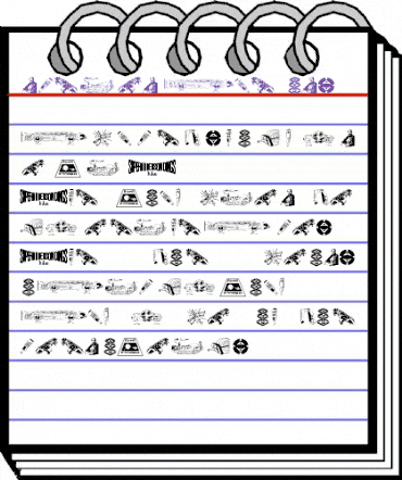 Anderson Space1999 Dings Regular animated font preview