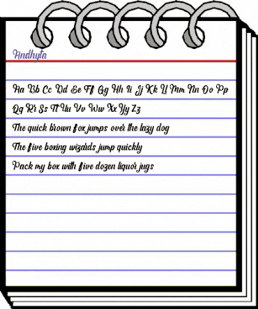 Andhyta Regular animated font preview