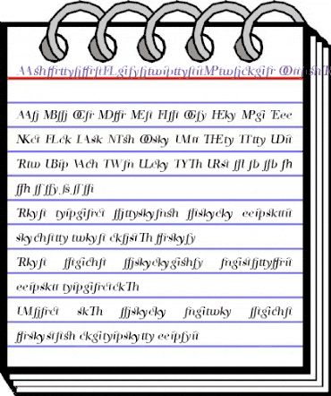 AndradeLigaturesItalic Regular animated font preview AndradeLigaturesItalic Regular animated font preview