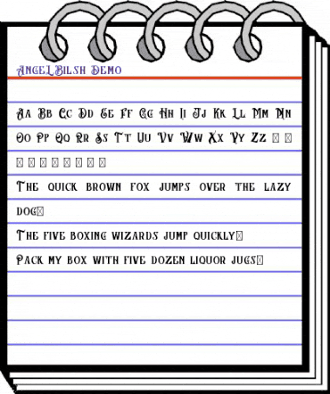AngeL Bilsh - Demo Regular animated font preview
