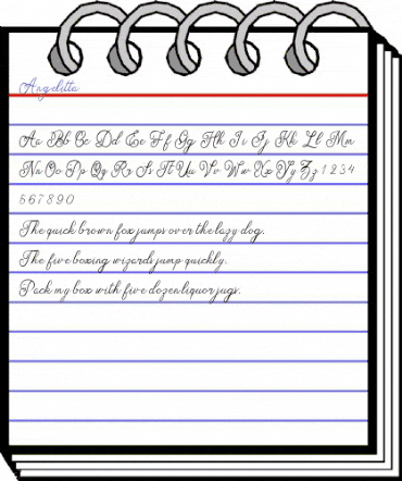 Angelitta Regular animated font preview