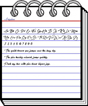 Angelow Regular animated font preview Angelow Regular animated font preview