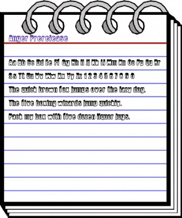 Anger Prerelease animated font preview