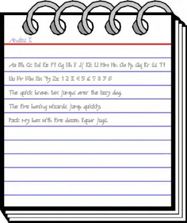 Angles 3 Regular animated font preview