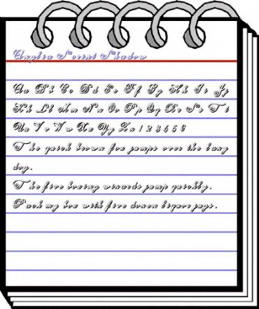 Anglia Script Shadow Regular animated font preview