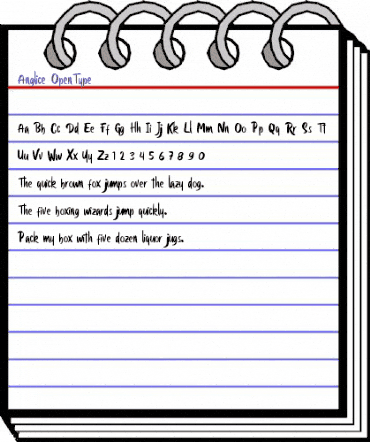 Anglice Regular animated font preview Anglice Regular animated font preview