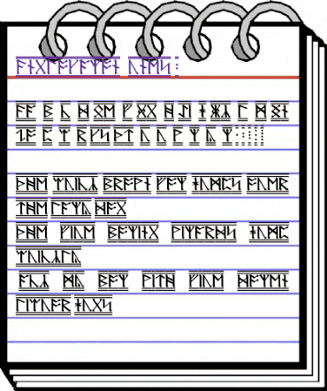 AngloSaxon Runes-2 Regular animated font preview