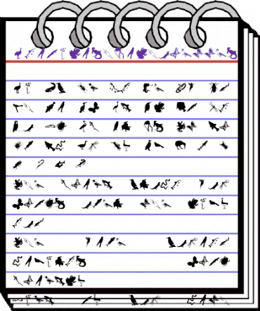 AnimalishSilhouettes Regular animated font preview