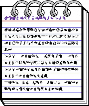 AnimalShadowsTwo Regular animated font preview