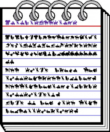 AnimalsMeetings Regular animated font preview