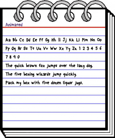 Animated Medium animated font preview