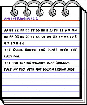 Anitype Journal 2 animated font preview
