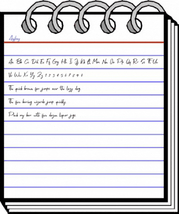 Anjhay Regular animated font preview