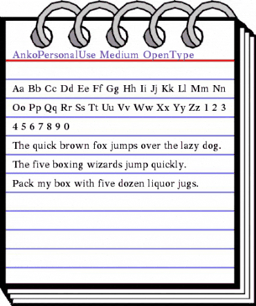 Anko Personal Use Medium animated font preview