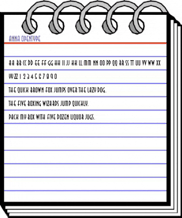 ITC Anna Regular animated font preview ITC Anna Regular animated font preview