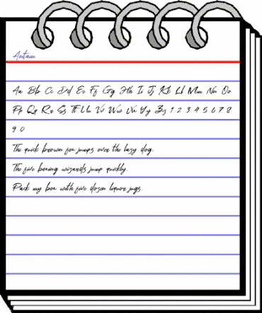 Antam Regular animated font preview