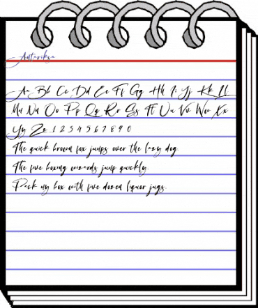 Antariksa Regular animated font preview